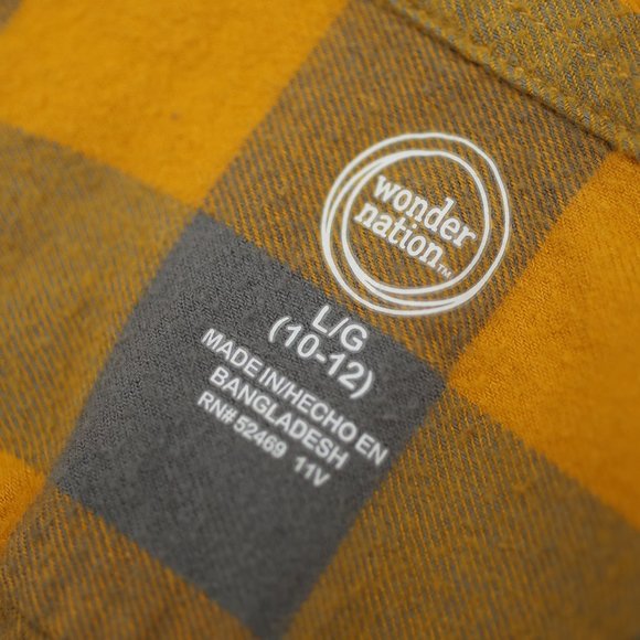 Wonder Nation Boys Flannel 10/12 - Picture 3 of 3
